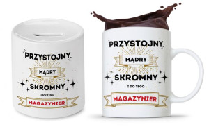 Dla Magazyniera Prezent Zestaw Kubek + Skarbonka