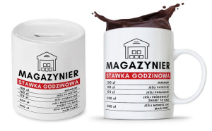 Dla Magazyniera Prezent Zestaw Kubek + Skarbonka