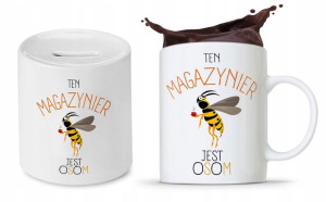 Dla Magazyniera Prezent Zestaw Kubek + Skarbonka