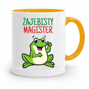 Dla Magistra Kubek Żółty Na Prezent Na Urodziny
