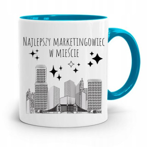 Dla Marketingowca Marketing Kubek Błękitny Prezent