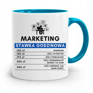 Dla Marketingowca Marketing Kubek Błękitny Prezent