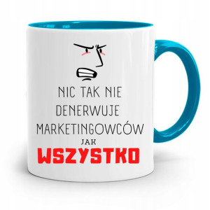 Dla Marketingowca Marketing Kubek Błękitny Prezent