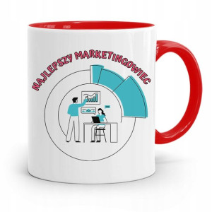 Dla Marketingowca Marketing Kubek Czerwony Prezent