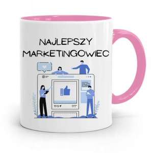 Dla Marketingowca Marketing Kubek Różowy Prezent