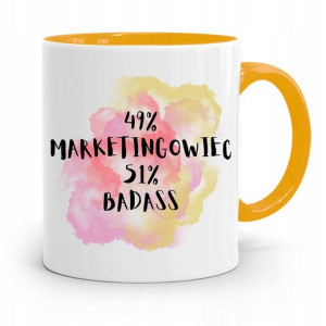 Dla Marketingowca Marketing Kubek Żółty Na Prezent