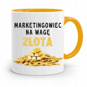 Dla Marketingowca Marketing Kubek Żółty Na Prezent