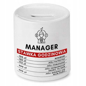 Dla Menadżer Menagera Skarbonka Na Prezent