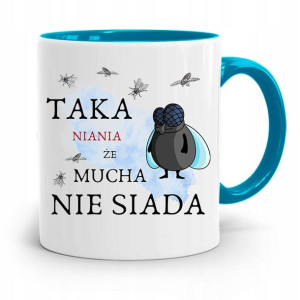 Dla Niani Opiekunki Kubek Błękitny Na Prezent