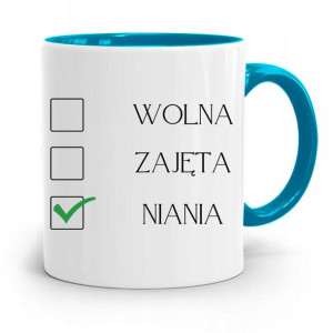 Dla Niani Opiekunki Kubek Błękitny Na Prezent