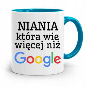 Dla Niani Opiekunki Kubek Błękitny Na Prezent
