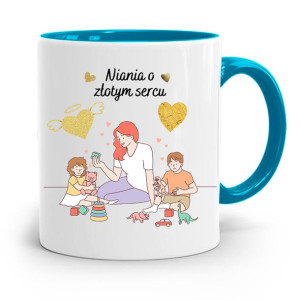 Dla Niani Opiekunki Kubek Błękitny Na Prezent