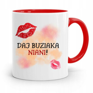 Dla Niani Opiekunki Kubek Czerwony Na Prezent