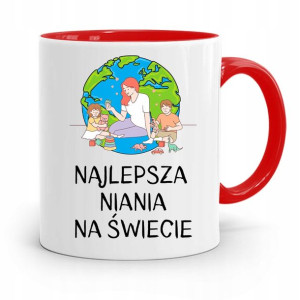 Dla Niani Opiekunki Kubek Czerwony Na Prezent