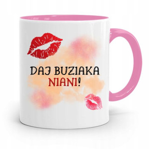 Dla Niani Opiekunki Kubek Różowy Na Prezent