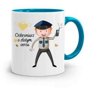 Dla Ochroniarza Stróża Kubek Błękitny Na Prezent