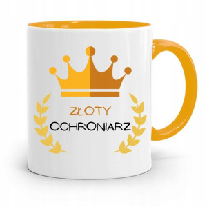 Dla Ochroniarza Stróża Kubek Żółty Na Prezent