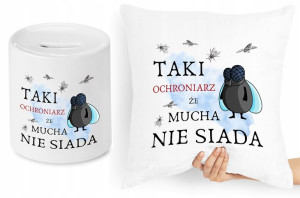 Dla Ochroniarza Zestaw Poduszka + Skarbonka