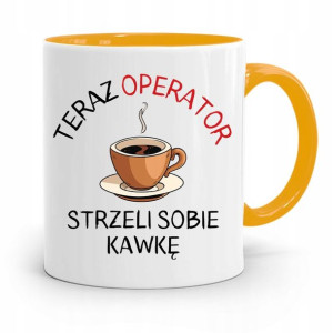 Dla Operatora Kubek Żółty Na Prezent Na Urodziny