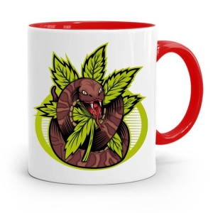Dla Palaczy Jaraczy 420 Cbd Kubek Czerwony Prezent