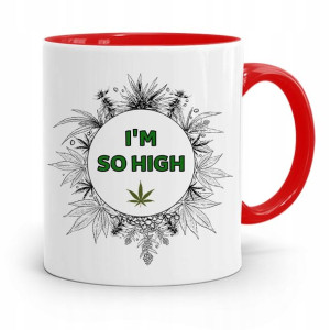 Dla Palaczy Jaraczy 420 Cbd Kubek Czerwony Prezent