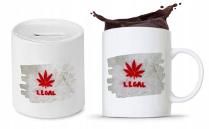 Dla Palaczy Jaraczy 420 Zestaw Skarbonka + Kubek