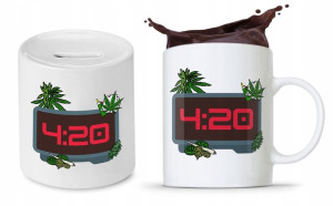 Dla Palaczy Jaraczy 420 Zestaw Skarbonka + Kubek