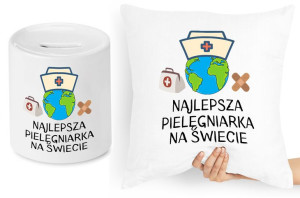 Dla Pielęgniarki Zestaw Poduszka + Skarbonka