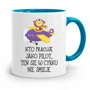 Dla Pilota Kubek Błękitny Na Prezent Na Urodziny