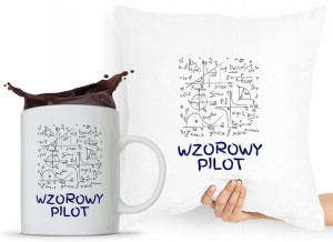 Dla Pilota Zestaw Poduszka + Kubek Prezent