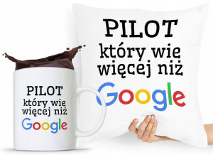 Dla Pilota Zestaw Poduszka + Kubek Prezent