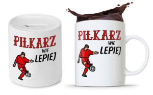 Dla Piłkarza Zestaw Kubek + Skarbonka Prezent