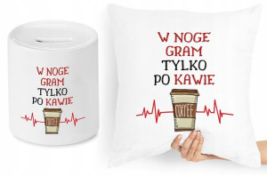 Dla Piłkarza Zestaw Poduszka + Skarbonka Prezent