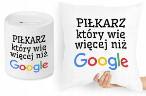 Dla Piłkarza Zestaw Poduszka + Skarbonka Prezent