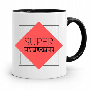 Dla Pracownika Kubek Czarny Super Employee