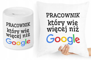 Dla Pracownika Zestaw Poduszka + Skarbonka Prezent