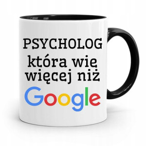Dla Psychologa Psychiatry Terapeuty Kubek Czarny