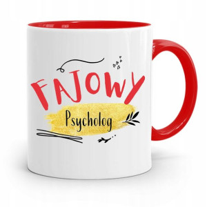 Dla Psychologa Psychiatry Terapeuty Kubek Czerwony