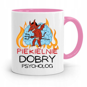 Dla Psychologa Psychiatry Terapeuty Kubek Różowy
