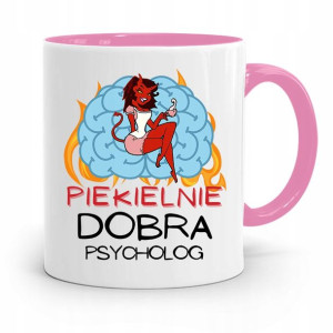 Dla Psychologa Psychiatry Terapeuty Kubek Różowy