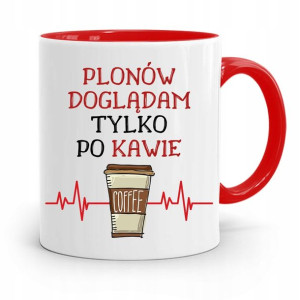 Dla Rolnika Kubek Czerwony Doglądam Po Kawie