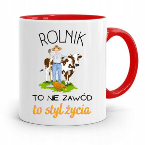 Dla Rolnika Kubek Czerwony Rolnik To Styl Życia