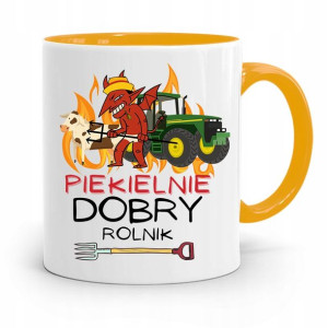 Dla Rolnika Kubek Zółty Piekielnie Dobry Rolnik