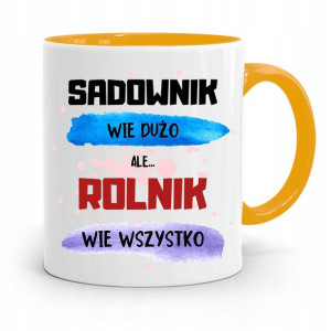 Dla Rolnika Kubek Zółty Rolnik Wie Wszystko
