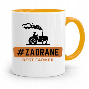Dla Rolnika Kubek Zółty Zaorane Best Farmer