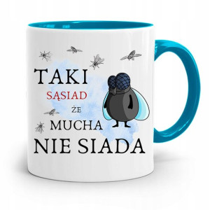 Dla Sąsiada Sąsiadki Kubek Błękitny Na Prezent