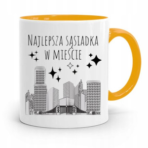 Dla Sąsiada Sąsiadki Kubek Żółty Na Prezent