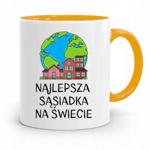 Dla Sąsiada Sąsiadki Kubek Żółty Na Prezent