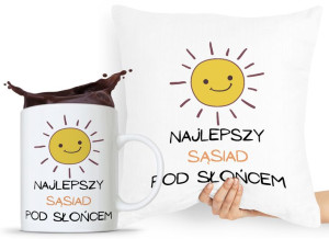 Dla Sąsiada Zestaw Poduszka + Kubek Prezent