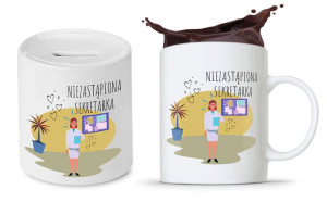 Dla Sekretarki Zestaw Kubek + Skarbonka Prezent